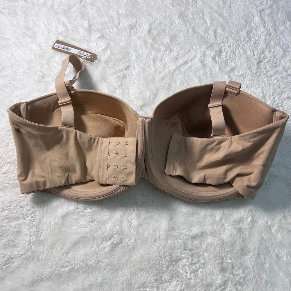 Skims Women's‎ Fits Everybody Strapless Bra Clay Tan Size 42DDDD BA-BAN-3151 NWT